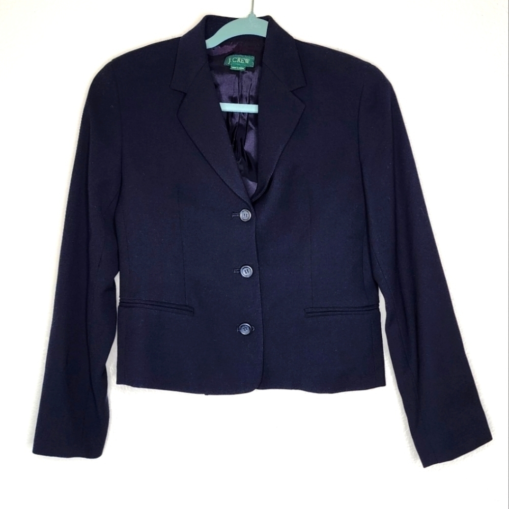 J.Crew Navy Wool Blazer 4P